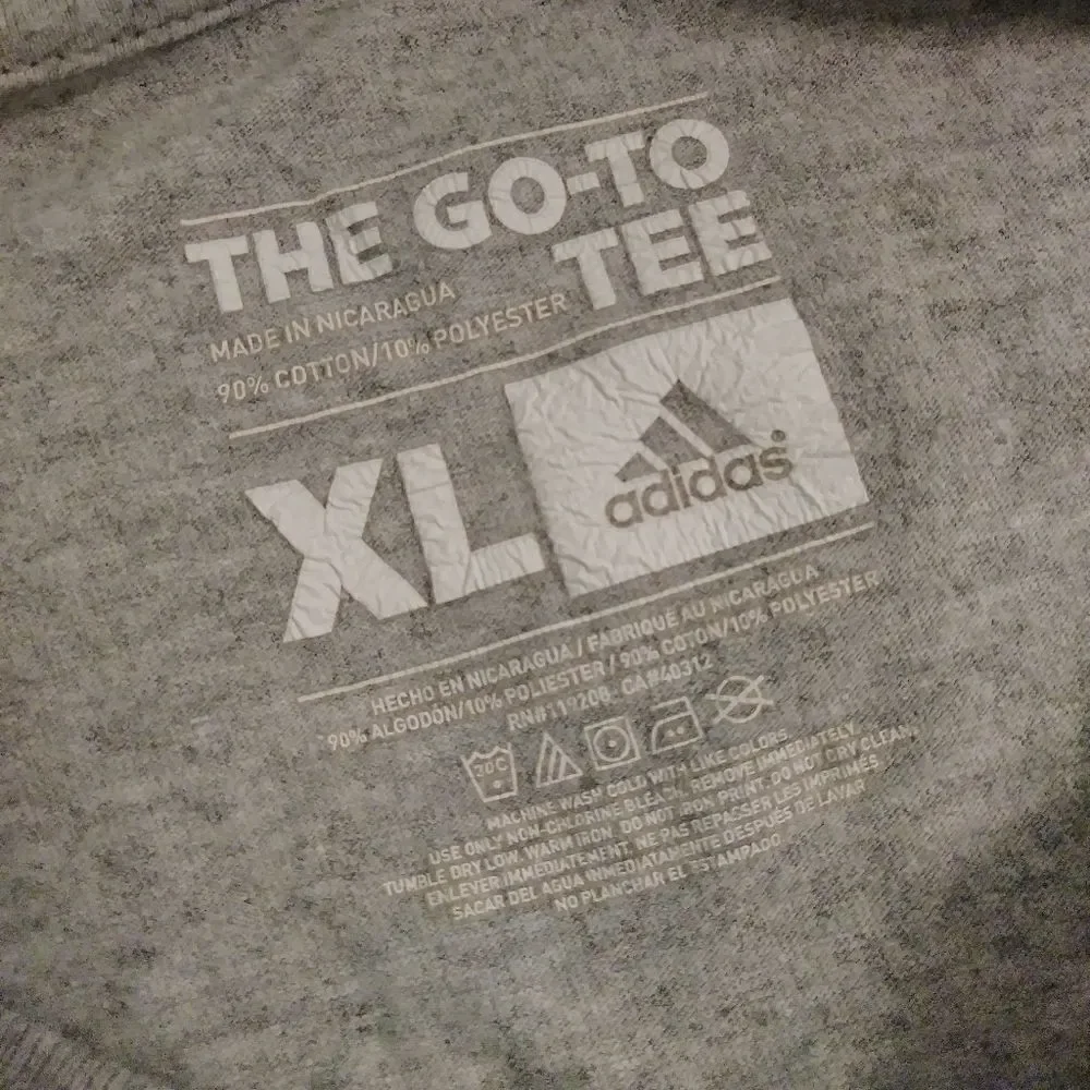 Adidas The Go-To Tee Big Logo Grey TShirt